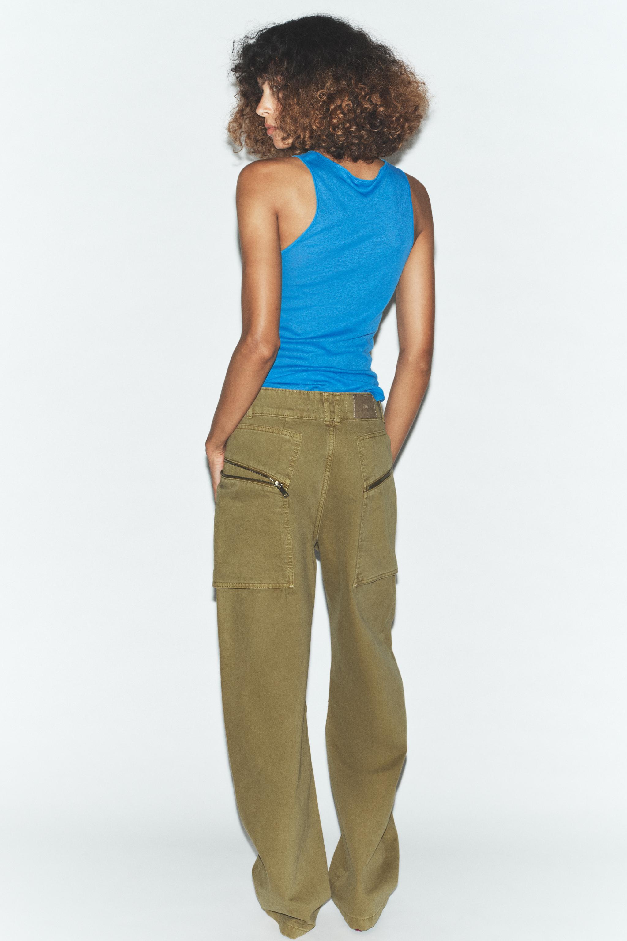Z1975 MID-RISE CARGO JEANS WITH ZIPPERS